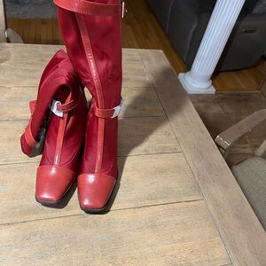 Tru Comfort Elegant Red Women's Boots